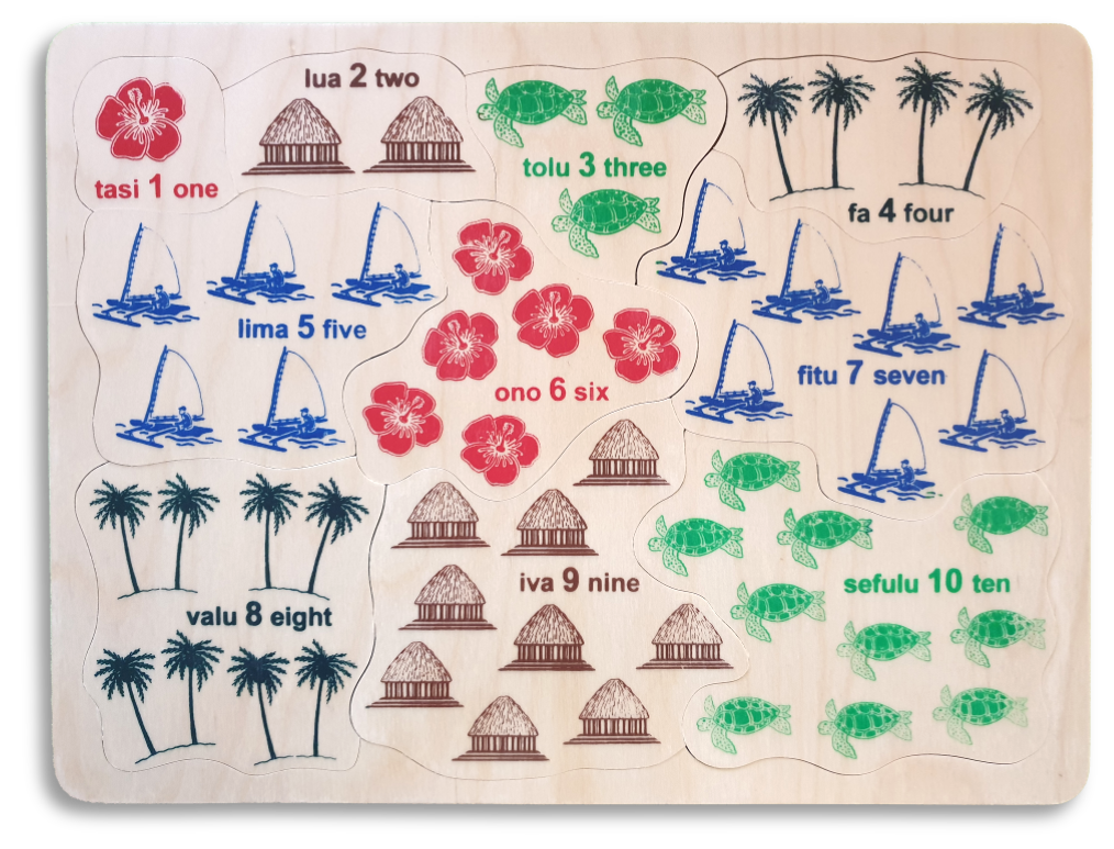 Samoan Riddles Wooden Sāmoan Language Puzzles – Kiwi Made Toys