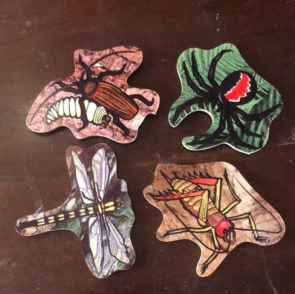 Prototype - Giant Insects Magnets set of 4