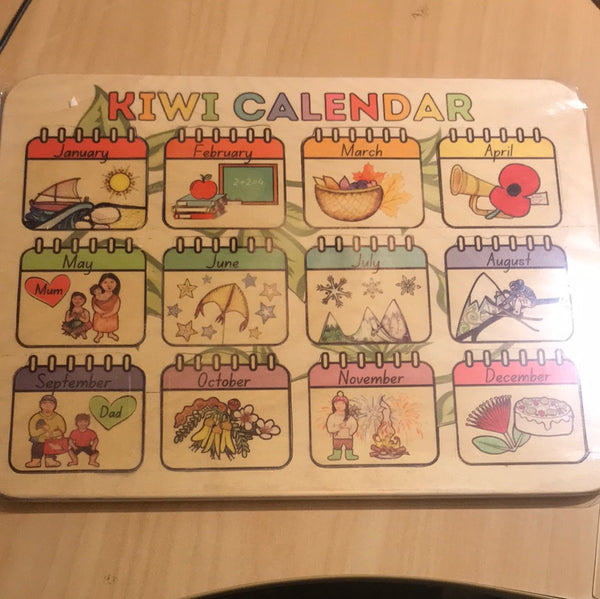 Second - Kiwi Calendar 12pces