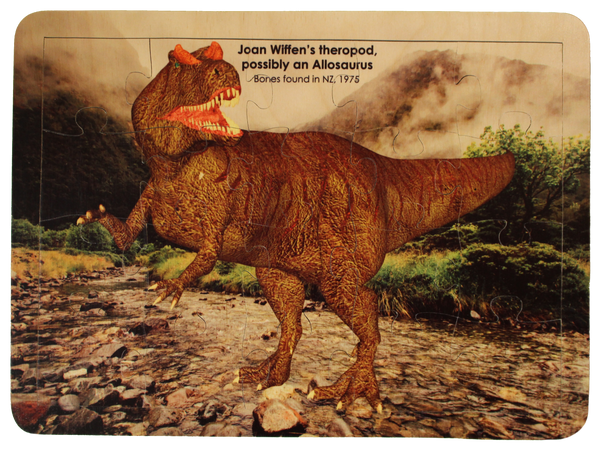 Wooden Allosaurus Puzzle – Kiwi Made Toys - Main Image