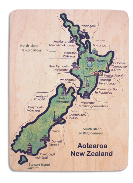 New Zealand Te Reo City Map puzzle