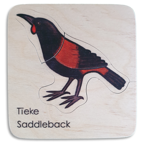 Tieke Saddleback mini puzzle