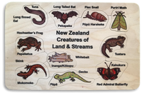 NZ Creatures of Land & Stream puzzle