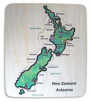 New Zealand City Map puzzle